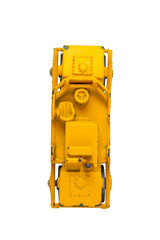 Fototapeta premium Car toy diecast on the white background , Top viwe