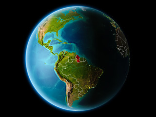 Guyana in the evening