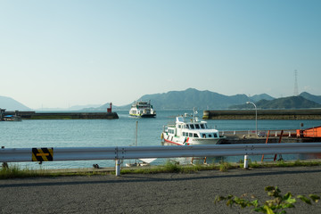広島県 大久野島(うさぎ島)-忠海港