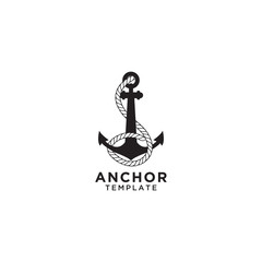 Anchor logo design template