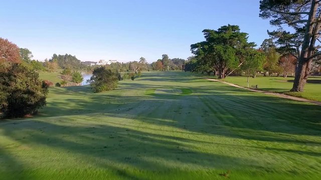 Golf course fly over of a par 4. This course was closed down in May 2107 and redesigned with parts sold off for development.