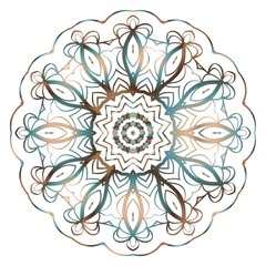 Modern floral vector ornaments. Decorative flower mandala. vector illustration.