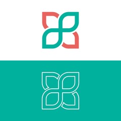 geometric ornament harmony logo design concept