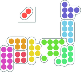  日本地図　観光　旅行　背景　イラスト