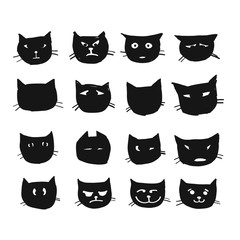 Cat faces, sketch for your design