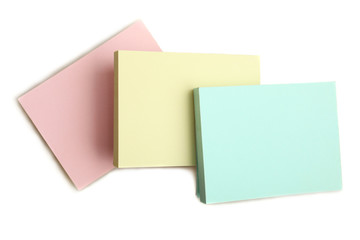 Stickers in pastel colors isolated on white.