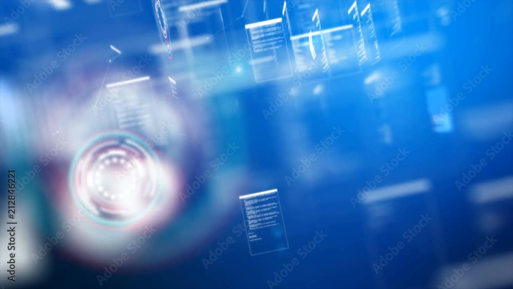 Poster abstract background flighting pass through particle lighting for cyber technology futuristic concept