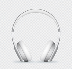 Vector realistic headphone