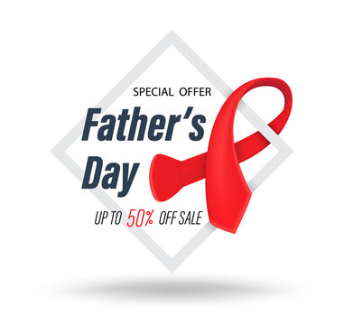 Father' Day sale banner.