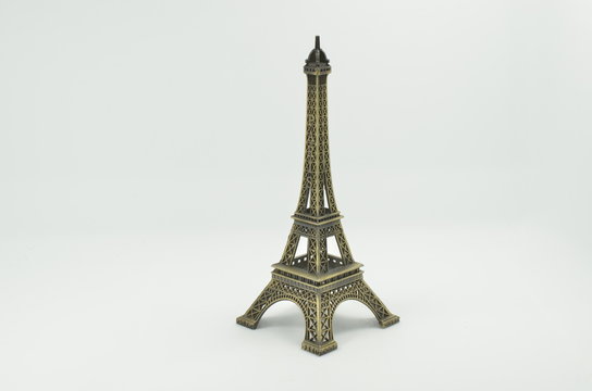Scale model of the Eiffel tower in Paris