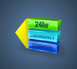 24hr emergency services banner