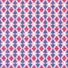 Pink and Violet Abstract Geometric Retro Pattern