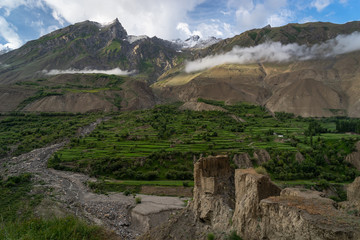 Obraz premium Askole village in summer season, K2 trek, Pakistan