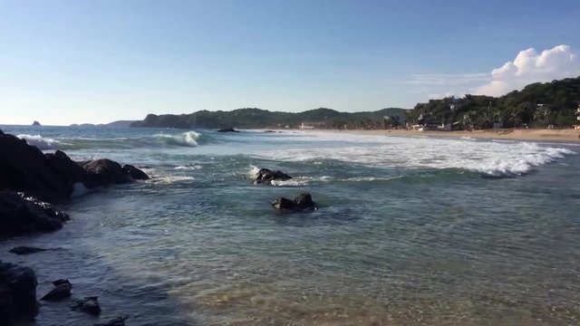 Sunny day at the beach - summer vacations
