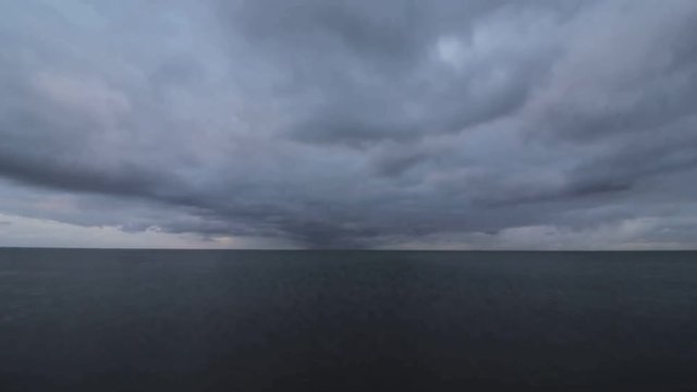 Timelapse of clouds and water