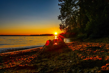 Round Lake sunset 4