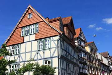 Fototapeta na wymiar Fachwerkhäuser in Bad Sooden-Allendorf