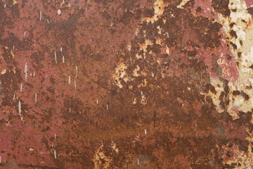 A rusty metal plate