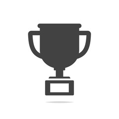 Trophy cup icon vector