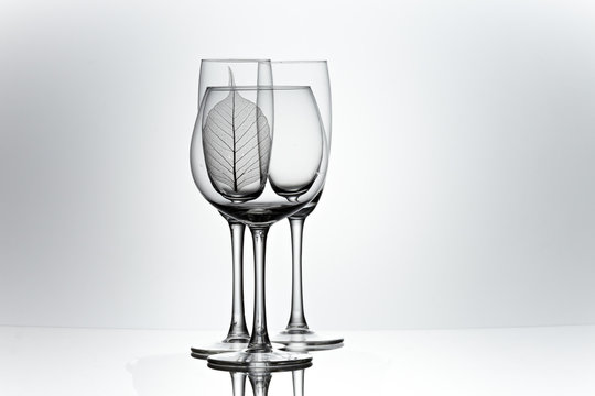 Glasses, sell glass ware, concept of glassware.