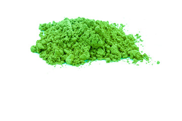 small color powder heap green.