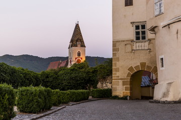 Fototapeta na wymiar Spitz town in Wachau valley. Lower Austria.