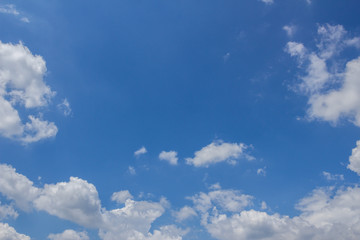 Blue sky background with clouds