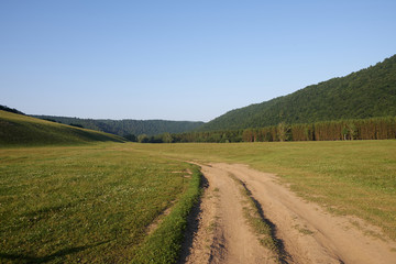 large meadows. pasture