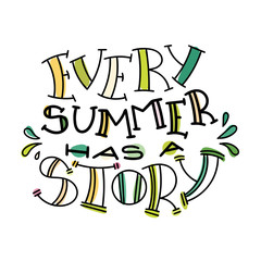 Colorful lettering phrase isolated on white background. Design element for print, t-shirt, poster, card, banner