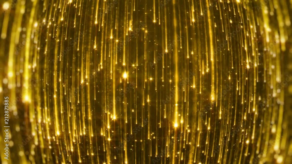Poster falling bright particles. starfall on a dark background with shiny and glowing asterisks. perfect br