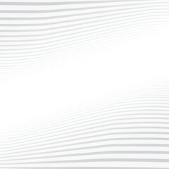 Abstract gray lines wave pattern on white background texture. Vector illustration