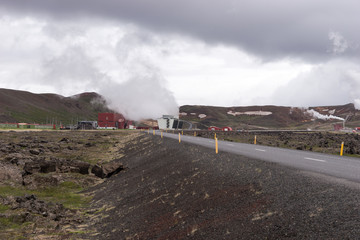 The Geothermal Power Station in the north of Iceland