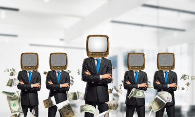 Television addiction of business people.
