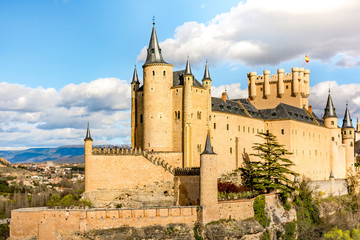 The great Alcazar of Segovia, one of the most interesting places in Spain