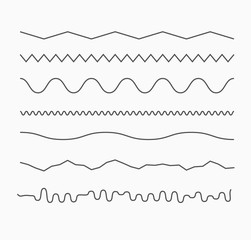 Horizontal wave lines