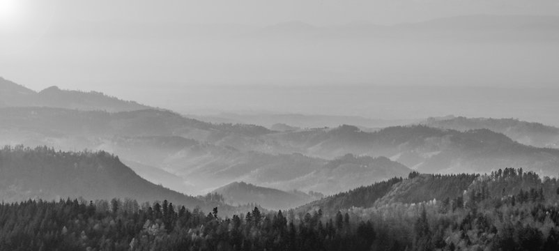 Fototapeta Panorama Aussicht Schwarzwald Schwarzwaldhochstrasse