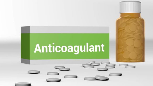 Anticoagulant medical treatment concept