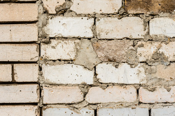 Brick texture with scratches and cracks