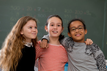 friends at school portrait