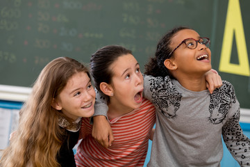 friends at school portrait