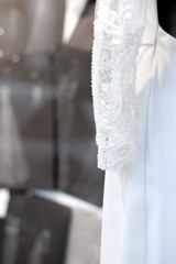 Part of a generic wedding dress