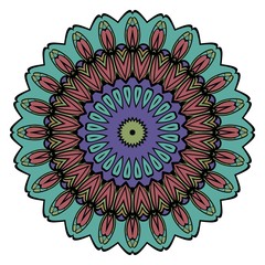 Abstract Flower design Mandala. Decorative round elements. Oriental pattern, vector illustration.