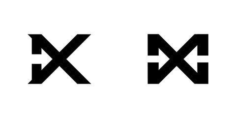 Obraz premium AX, X logo, monogram, vector