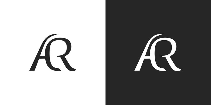 AR, ACR logo, monogram, vector
