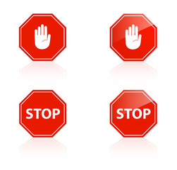 Stop sign vector 