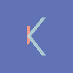 IK logo, monogram, vector