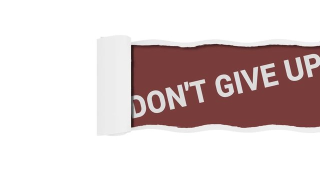 Dont give up