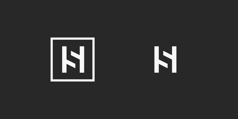 HS, S logo, monogram, vector