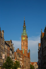 Fototapeta na wymiar Gdansk, Rathausturm