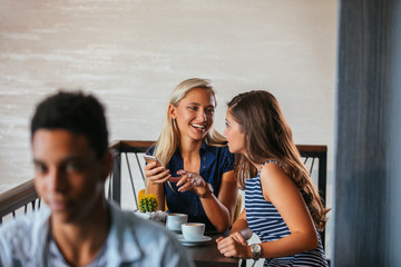 Catching up over a coffee